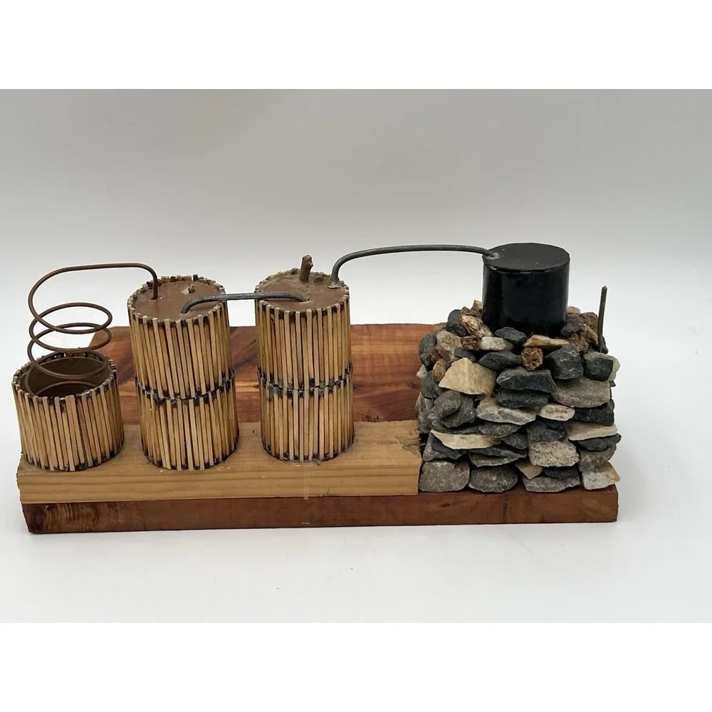Handmade Folk Art Moonshine Still Model Rustic Appalachian Distillery Display